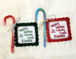 NNK In Hoop Candy Cane Tag