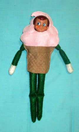 NNK Ice Cream Cone Outfit ITH Elf Costume