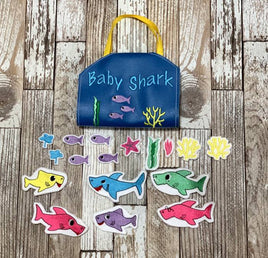 NNK In Hoop Baby Shark Puppet and Play Set