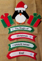 NNK ITH Christmas Penguin Yard Signs
