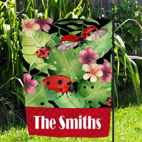 TSS Ladybug Summer Garden Flag sublimation design
