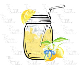 TSS Lemonade in Mason Jar  sublimation design