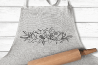 OE Lily Floral Embroidery Design