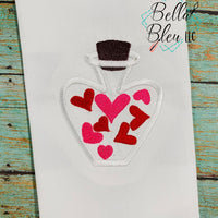 BBE - Valentines Love Potion Bottle Applique