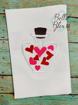 BBE - Valentines Love Potion Bottle Applique