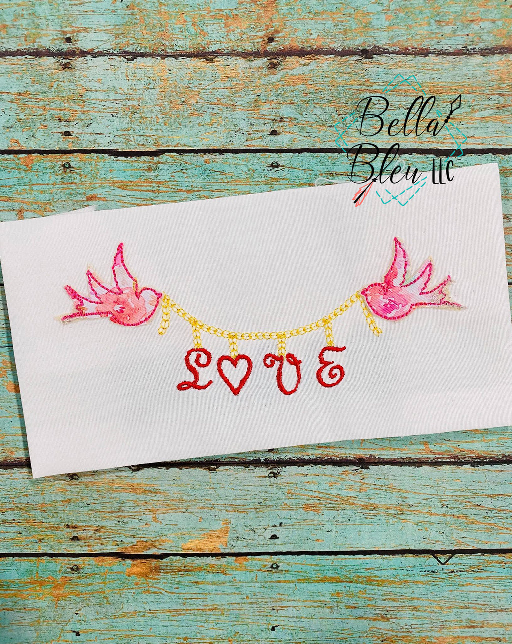BBE - Valentines Love Banner with Doves
