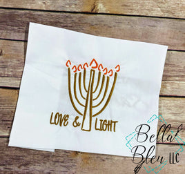 BBE Hanukkah Menorah Love & Light