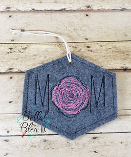 BBE ITH Mom Scribble Christmas Ornament