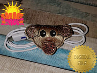 ITH Monkey Cord Wrap HL5771 embroidery file