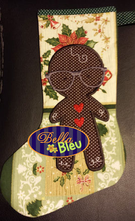 BBE -ITH Gingerbread Girl Christmas Stocking