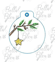 BBE ITH Christmas Scribble Tree Branch and Star Ornament