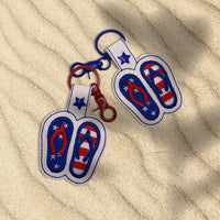 DBB All American Flip Flops snap tab In The Hoop embroidery design