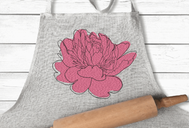 OE Peony Flower Embroidery Design
