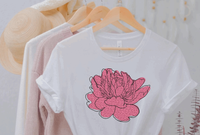 OE Peony Flower Embroidery Design