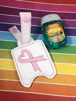DBB 4x4 Awareness Ribbon Themed Hand Sanitizer Holder Snap Tab In the Hoop Embroidery Project