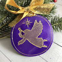 DBB Sketch Angel Christmas Ornament for 4x4 hoops