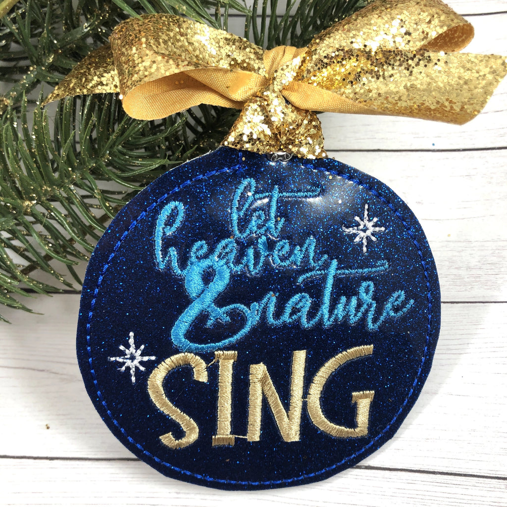 DBB Let Heaven and Nature SING Christmas Ornament for 4x4 hoops
