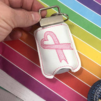 DBB 4x4 Awareness Ribbon Themed Hand Sanitizer Holder Snap Tab In the Hoop Embroidery Project