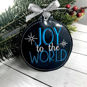 DBB Joy to the World Ornament for 4x4 hoops
