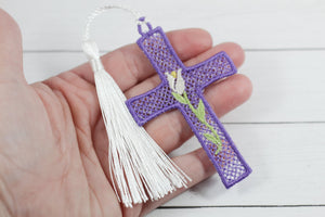 DBB Easter Bloom Freestanding Lace Bookmark for 4x4 hoops