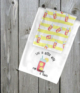 TSS Pink Lemonade Fruity Towel set sublimation design