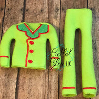 BBE -  ITH Elf "Pajamas PJ set" costume sweater shirt