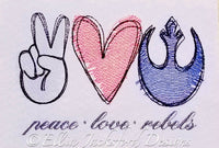 EJD Peace Love Rebel Sketchy