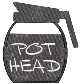 BBE Pot Head Coffee Pot Sketchy design