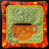 BBE - Sketchy Pumpkin Coffee Mug Embroidery design