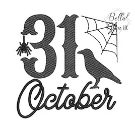 BBE - October 31 Sketchy Raven Halloween