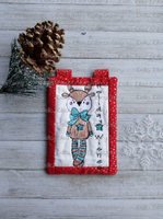 BBE Christmas Reindeer Holiday Wishes Scribble