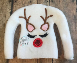 BBE -Red Nosed Reindeer ITH Elf Sweater