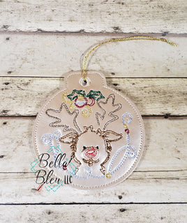 BBE ITH Reindeer Christmas Ornament
