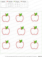 KRD Quiet Book Apples and Tree 4x4 Page