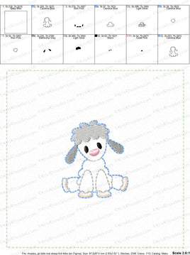 KRD Quiet Book Lost Sheep 5x7 Page