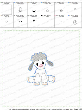 KRD Quiet Book Bible Lost Sheep 4x4 Page