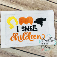 BBE - Faux Smocking inspired Sanderson Sisters "I smell Children" embroidery design