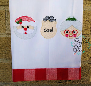 BBE - Sketchy Trio Christmas Santa Mrs Claus and Sack of Coal Design