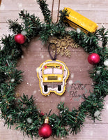 BBE -  ITH School Bus Driver Ornament Machine Embroidery Design