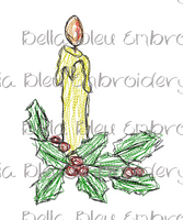 BBE Christmas Candle Scribble