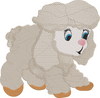 DED  Sheep with Light Coat