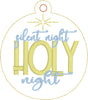 DBB Silent Night Ornament for 4x4 hoops