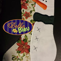 BBE - ITH Snowman Stocking, In The Hoop - 3 Sizes!