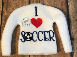 BBE - ITH Elf "I Love Soccer" Sweater Shirt