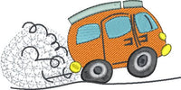 DED Speeding Cartoon Van Car