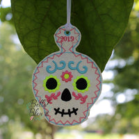 BBE - ITH Christmas Sugar Skull 1 Ornament