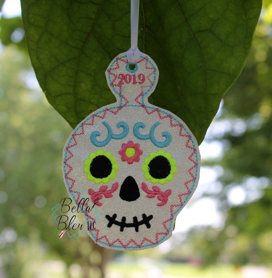BBE - ITH Christmas Sugar Skull 1 Ornament