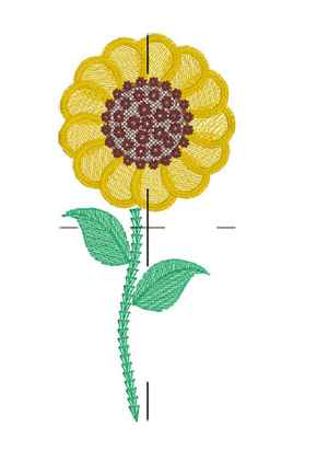 USS Sketchy Sunflower with and without Grass