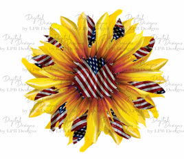 TSS American Sunflower sublimation design