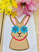 EJD Sunglasses Bunny sketch embroidery design
